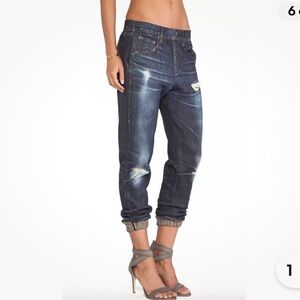 Rag & Bone faux denim pull on joggers size XS